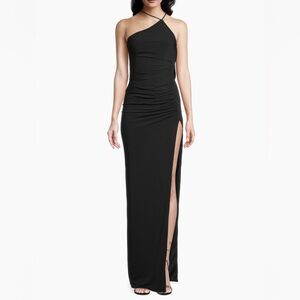 New REVOLVE Katie May Black One-Shoulder Dress backless gown size XL